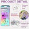 60 Pcs Beadable Keychain Bars Bulk Blank Creative Cute Keychains Bar for Beads Purse Keychains for Women Man